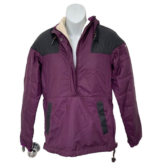 NWOT Columbia Women’s Lodge Pullover Insulated Jacket Size XS Purple SOLD OUT - Picture 2 of 12